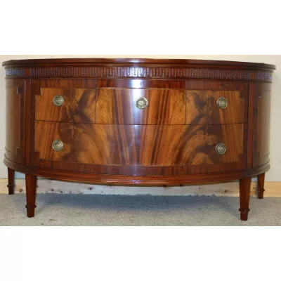 Original antike Waring & Gillow Mahagoni Massivholz Kommode 1900
