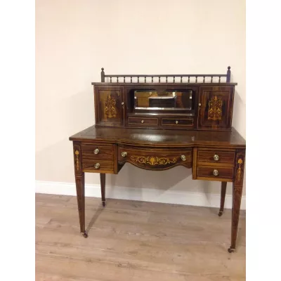 Edwardianischer antiker Ladies Desk Palisanderholz Schreibtisch, 1900