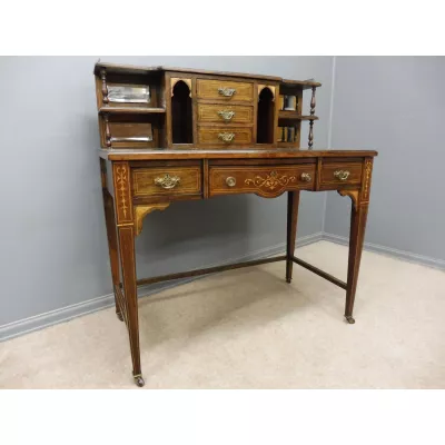 Antiker original viktorianischer Schreibtisch, Palisanderholz, 1900