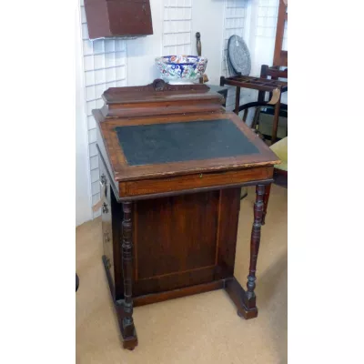 Edwardianischer antiker Davenport Schreibtisch, 19. Jahrhundert, Mahagoni