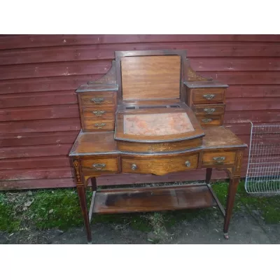 Spätviktorianischer Palisaner Schreibtisch, Bonheur du Jour, 1890