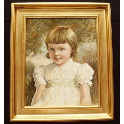 Ölgemälde von Kathleen Winifred Molesworth (3jähriges Mädchen)
