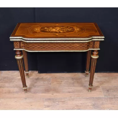 Original antiker Kartentisch, Spieltisch, Frankreich, 1880