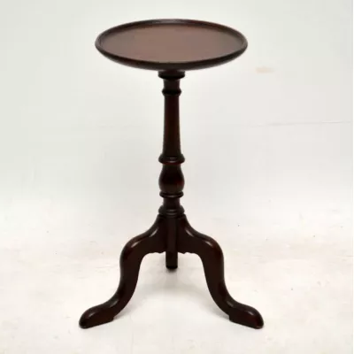 Edwardianischer original antiker Weintisch, Mahagoni, 1890