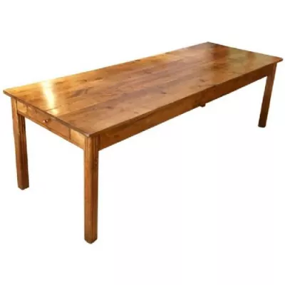 Französischer antiker Kastanienbaum Esstisch, Landhausstil 1920