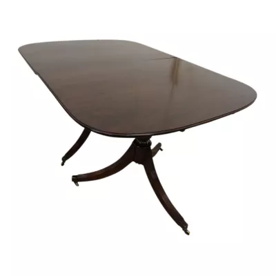 Regency Mahagoni Esstisch, original antik 1920
