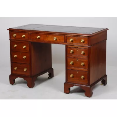 Pedestal Desk, Original und antik, Walnuss, 1880