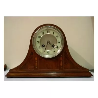 Original antike Kaminuhr, Frankreich 1880, Walnuss