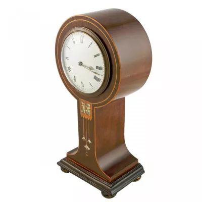 Antike Art Nouveau Kaminuhr, Original 1900, Mahagoni