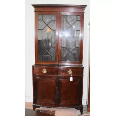 Edwardianischer antiker Bücherschrank, Mahagoni Massivholz, um 1900