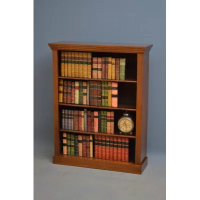 Antikes Original Edwardian Bücherregal, offen, Walnuss, 1900