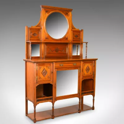 Original antikes Sideboard, Edwardian 1910, Walnuss
