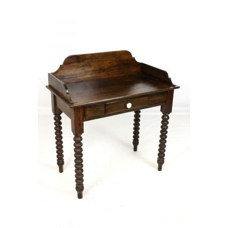 Viktorianischer rustikaler Kiefer Schreibtisch aus der 2. Hälfte des 19. JH