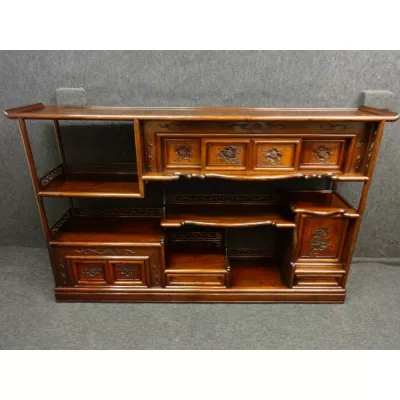 Wundervolle Vitrine, antik Original 1910, Chinesisches Palisander
