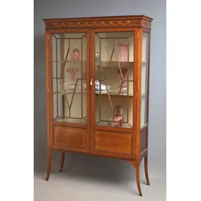 Original Edwardianische Vitrine von ca. 1900