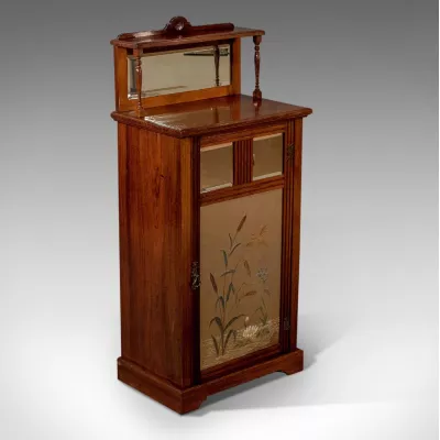 Antiker original edwardianischer Musik Schrank aus Palisander Chiffonier Kommode 1910