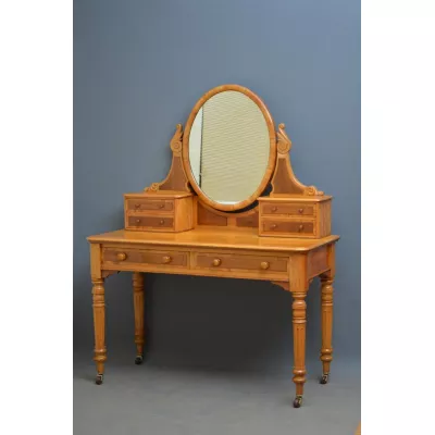 Viktorianischer antiker Frisiertisch Schminktisch Palisander massiv 1870