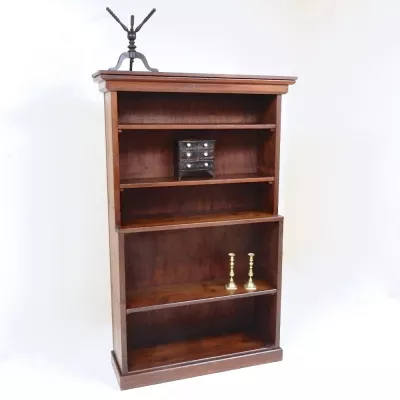 Viktorianischer Offener Bücherschrank aus Kiefer von ca. 1890
