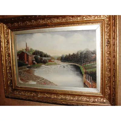 Viktorianisches Ölgemälde, Ewen Geddes, 1899
