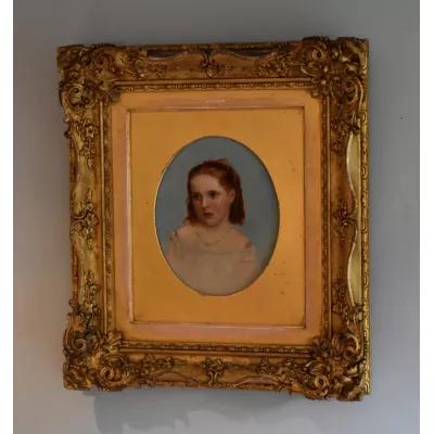 Hervorragendes Viktorianisches Ölgemäde, Portrait eines Kindes, 1890