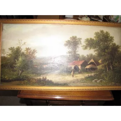 Atemberaubendes Ölgemälde, 19. Jahrhundert, auf Leinwand, von W. Yates