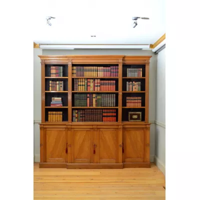 Viktorianisches reformiertes gotisches Eichenbücherregal aus der 2. Hälfte des 19.JH