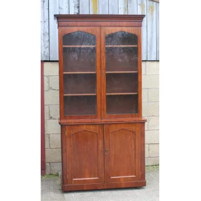 Viktorianischer Mahagoni Bücherschrank aus der 2. Hälfte des 19. JH