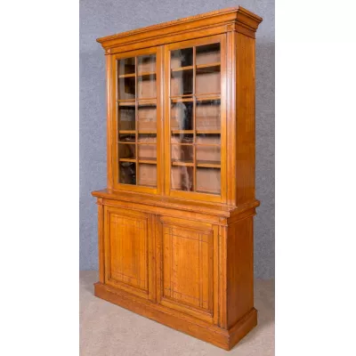 Edwardianisches Eichen Bücherregal von ca. 1900