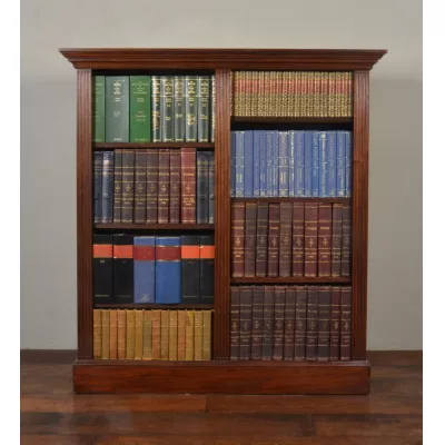 Offenes Bücherregal aus Mahagoni von ca. 1900