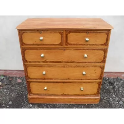 Schöne viktorianische Kiefern Kommode aus dem 19.JH