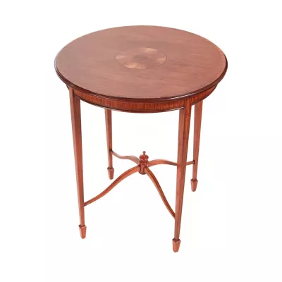 Schöner original antiker Mahagoni Beistelltisch kleiner Tisch massiv 1900