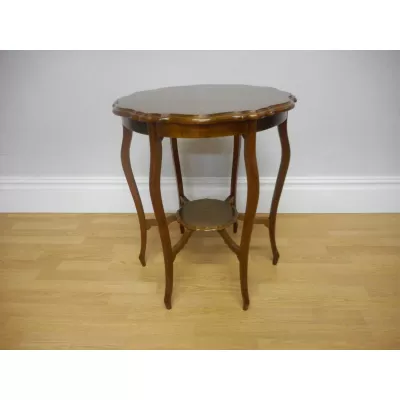 Schöner antiker edwardianischer Beistelltisch Massives Mahagoni original 1890