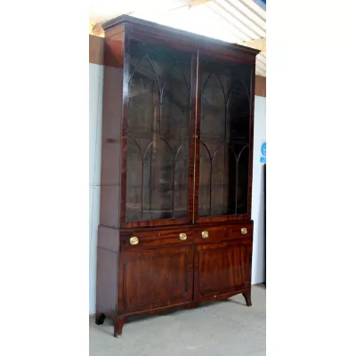 Georgianische original antike Echtholz Vitrine englisch 1820