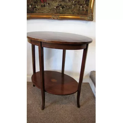 Edwardianischer antiker Mahagoni Beistelltisch Massivholz 1850