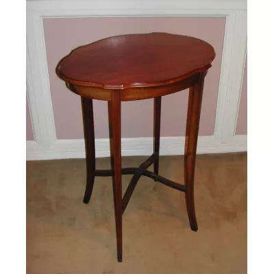 Britischer antiker edwardianischer Massivholz Mahagoni Beistelltisch 1890