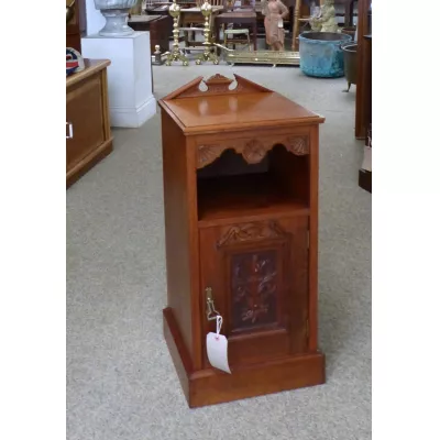 Edwardianisches antikes Nachtschränkchen Beistelltisch massiv 1890