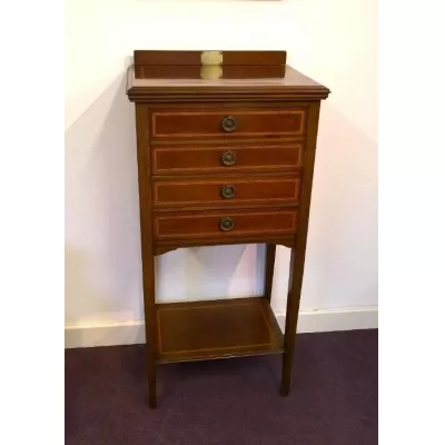 Antiker Musikschrank Kommode Mahagoni massiv 1920