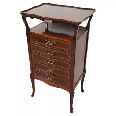 Art Nouveau Mahagoni Musikschrank Kommode Art antik 1900