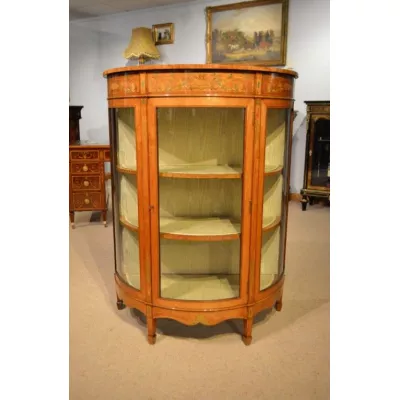 Edwardianische Vitrine massivholz palisander antik 1900