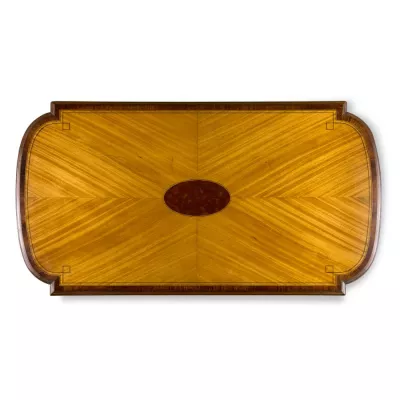 Edwardianischer antiker Beistelltisch Satinholz massiv englisch 1900