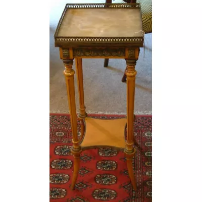Französischer antiker Bronzegold Beistelltisch 1850
