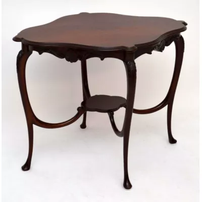 Art Nouveau Jugendstil Mahagoni Beistelltisch antik massiv 1890