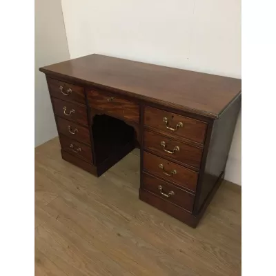 Original antiker schöner Schreibtisch Mahagoni Massivholz 1850
