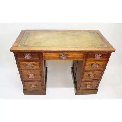 Edwardianischer antiker Schreibtisch Ladies Desk Eiche massiv 1890