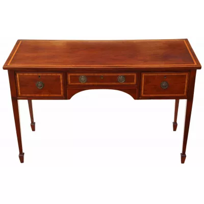 Original antiker Schreibtisch Massivholz Mahagoni 1850