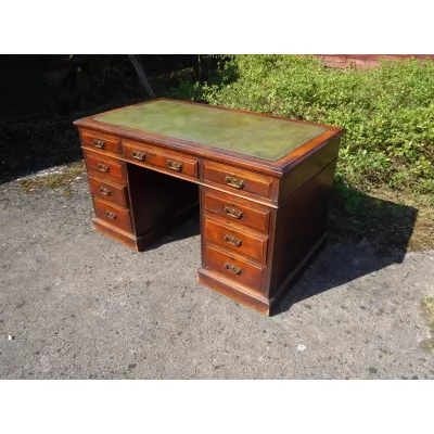 Antiker massiver Schreibtisch original von Maple and co 1890
