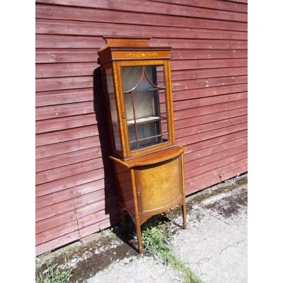 Edwardische Vitrine Buffetschrank Mahagoni massiv original antik 1890