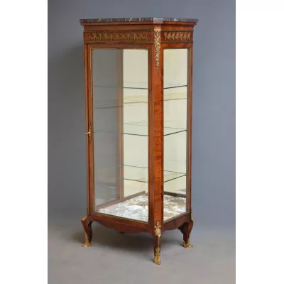 Französische original antike Palisander Vitrine von ca. 1870