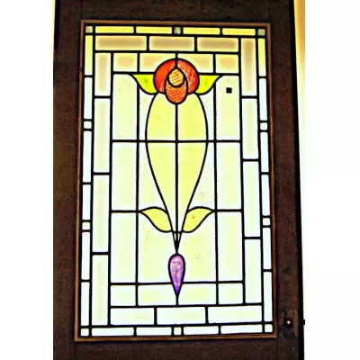 Eine tolle Tiffany Glaskunst Glas Tür Original antik 1920