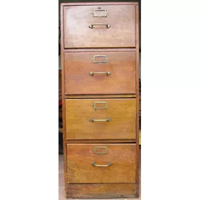 Antike englische Kommode Aktenschrank Filing Cabinet Eiche Massivholz 1920